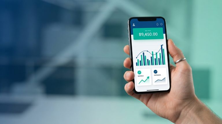 Persona consulta el saldo de su teléfono móvil en una app en Venezuela