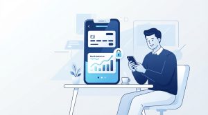 Persona consultando el saldo de su cuenta de BBVA Provincial en Provinet desde el smartphone